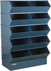 Stackbin - 5 Bin, Shelving Unit with Openings & Base - 37" Wide x 55" High - Apex Tool & Supply