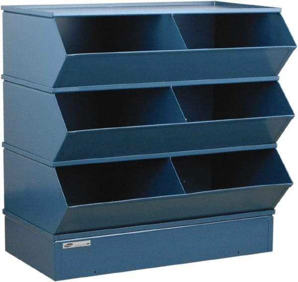 Stackbin - 3 Bin, Shelving Unit with Openings & Base - 37" Wide x 33" High - Apex Tool & Supply