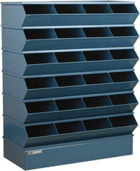 Stackbin - 6 Bin, Shelving Unit with Openings & Base - 37" Wide x 51" High - Apex Tool & Supply