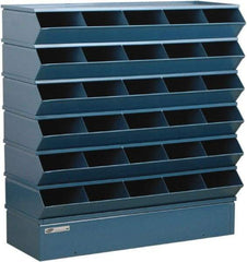 Stackbin - 6 Bin, Shelving Unit with Openings & Base - 37" Wide x 36" High - Apex Tool & Supply