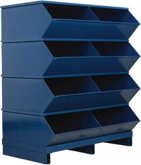 Stackbin - 4 Bin, Shelving Unit with Openings & Base - 37" Wide x 46" High - Apex Tool & Supply
