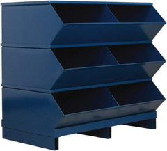 Stackbin - 3 Bin, Shelving Unit with Openings & Base - 37" Wide x 35-1/8" High - Apex Tool & Supply