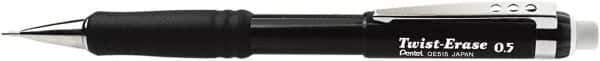 Pentel - 0.5mm Lead Mechanical Pencil - Black - Apex Tool & Supply