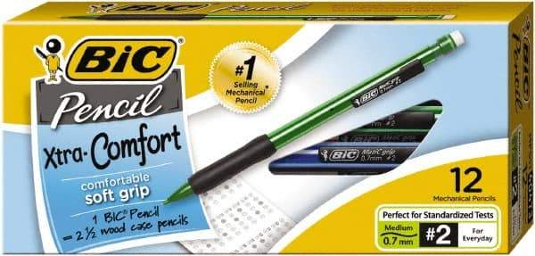Bic - 0.7mm Lead Mechanical Pencil - Black - Apex Tool & Supply