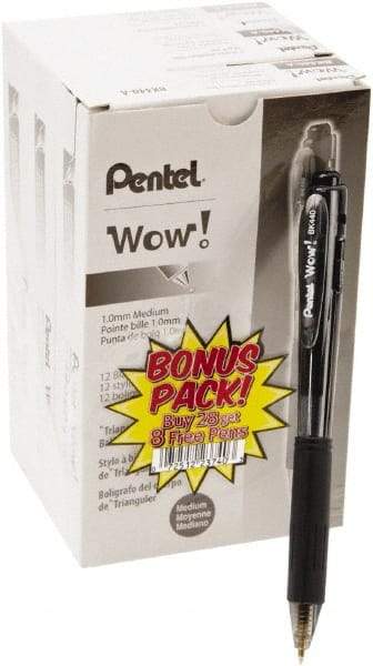 Pentel - Conical Ball Point Pen - Black - Apex Tool & Supply