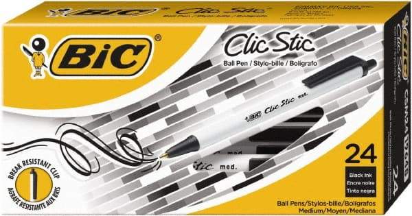 Bic - Conical Ball Point Pen - Black - Apex Tool & Supply