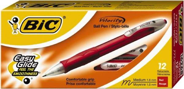 Bic - Conical Ball Point Pen - Red - Apex Tool & Supply