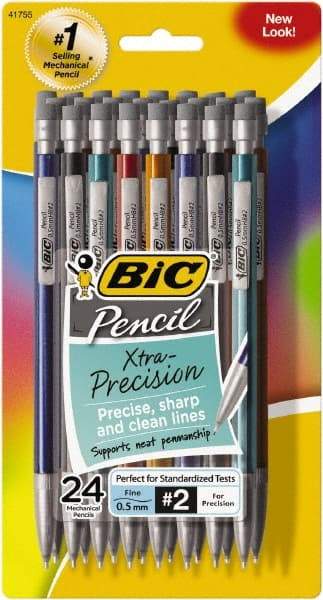 Bic - 0.5mm Lead Mechanical Pencil - Black - Apex Tool & Supply