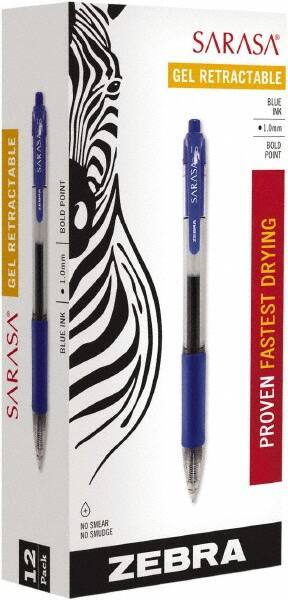 Zebra - Conical Roller Ball Pen - Blue - Apex Tool & Supply
