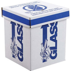 Dynalon Labware - 1 6-Piece White & Blue Rectangle Open Top Disposal Box - Apex Tool & Supply