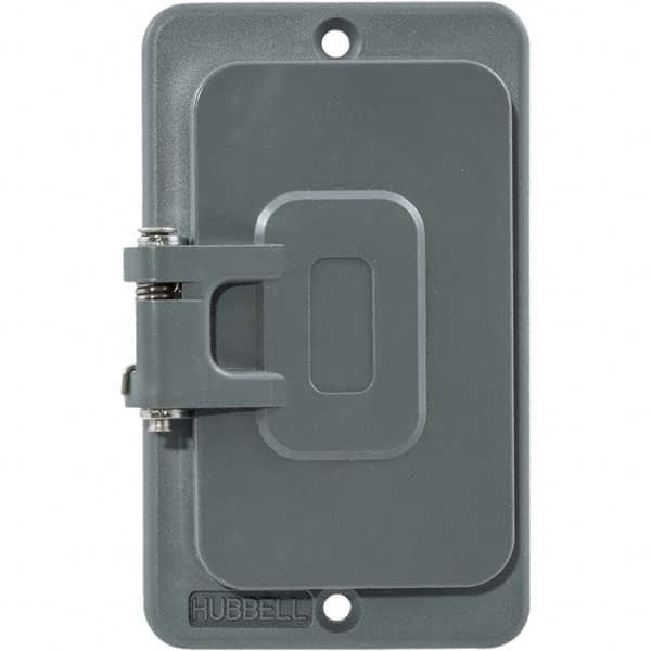 Hubbell Wiring Device-Kellems - Electrical Outlet Box & Switch Box Accessories Accessory Type: Box Cover Material: PBT Resin - Apex Tool & Supply