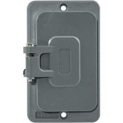 Hubbell Wiring Device-Kellems - Electrical Outlet Box & Switch Box Accessories Accessory Type: Box Cover Material: PBT Resin - Apex Tool & Supply