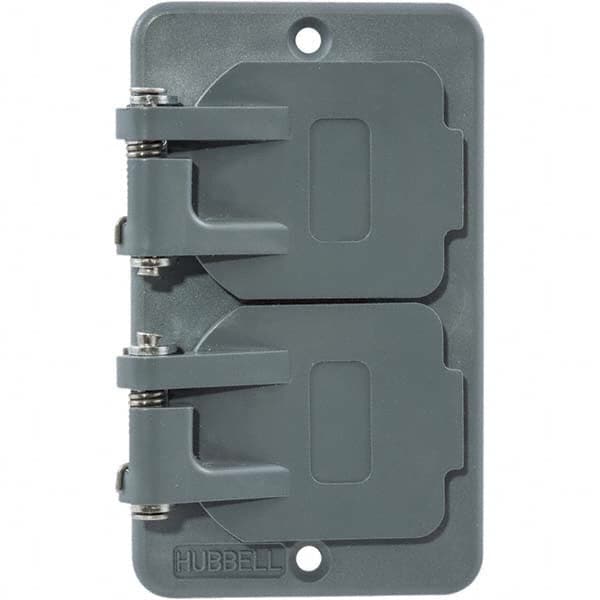 Hubbell Wiring Device-Kellems - Electrical Outlet Box & Switch Box Accessories Accessory Type: Box Cover Material: PBT Resin - Apex Tool & Supply