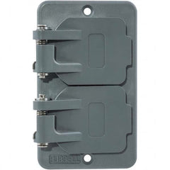Hubbell Wiring Device-Kellems - Electrical Outlet Box & Switch Box Accessories Accessory Type: Box Cover Material: PBT Resin - Apex Tool & Supply