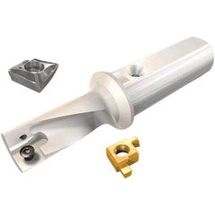 Iscar - 16mm Max Diam, 2.25xD, 36mm Max Drill Depth, 20mm Shank Diam, 94mm OAL, Replaceable Tip Drill - XCMT-MF, XCMT-MG Insert, DRG-MF Toolholder, Series DRG-MF - Apex Tool & Supply