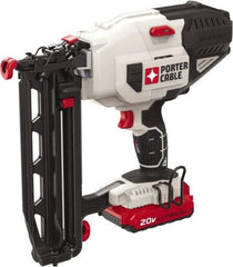 Porter-Cable - Cordless Finish Nailer Kit - 16 Gauge Nail Diam, 2-1/2" Long Nail, Lithium-Ion Batteries Included - Apex Tool & Supply