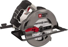 Porter-Cable - 15 Amps, 7-1/4" Blade Diam, 5,500 RPM, Electric Circular Saw - 120 Volts, 6' Cord Length, 5/8" Arbor Hole, Right Blade - Apex Tool & Supply