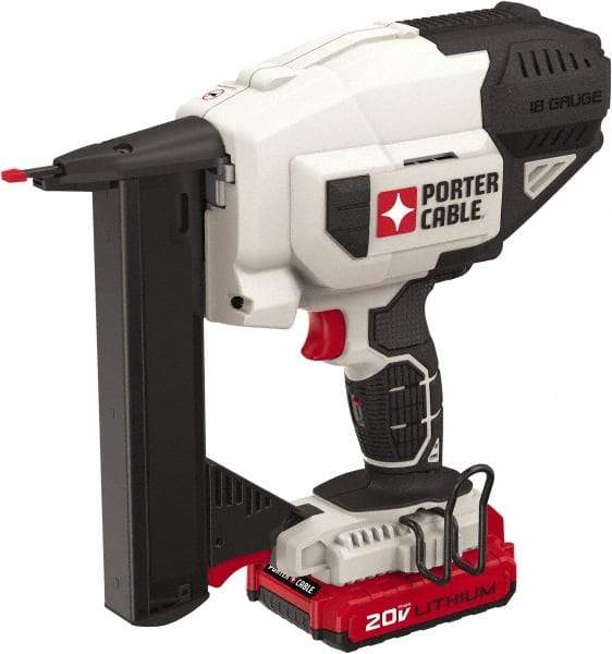 Porter-Cable - 1/4" Crown, 18 Gauge, 100 Staple Capacity Power Stapler - Includes Charger & 20V Max Battery - Apex Tool & Supply