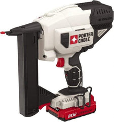 Porter-Cable - 1/4" Crown, 18 Gauge, 100 Staple Capacity Power Stapler - Includes Charger & 20V Max Battery - Apex Tool & Supply