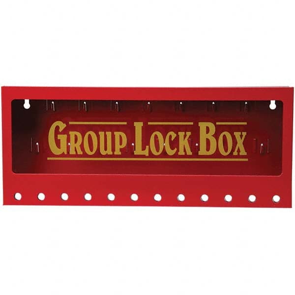 Brady - 1 13-Piece Kit 2-1/4" Deep x 16-3/4" Wide x 7" High Wall Mount Group Lockout Box - Apex Tool & Supply