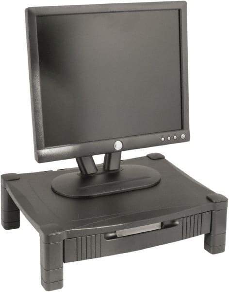 Kantek - Silver Monitor Stand - Use with Laptop, Monitor - Apex Tool & Supply