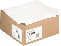 Tatco - Paper Table Cover, Embossed, with Plastic Liner, 54" x 108", White, 20/Carton - Apex Tool & Supply