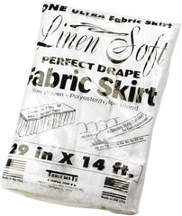 Tablemate Products - Table Set Plastic Banquet Roll, Table Cover, 40" x 100', White - Apex Tool & Supply