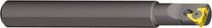 Vargus - Internal/External Thread, Left Hand Cut, 16mm Shank Width x 0.6" Shank Height Indexable Threading Toolholder - 100mm OAL, 2IL/2ER Insert Compatibility, OVR Toolholder, Series Miniature Round Shank - Apex Tool & Supply