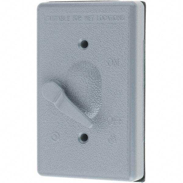 Leviton - Electrical Outlet Box Aluminum\xB6Zinc Device Cover - Apex Tool & Supply