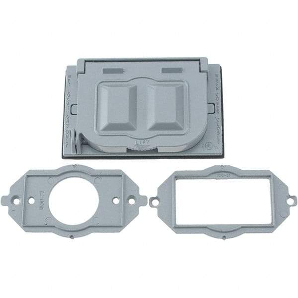 Leviton - Electrical Outlet Box Aluminum Device Cover - Apex Tool & Supply