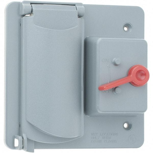 Leviton - Electrical Outlet Box PVC Device Cover - Apex Tool & Supply