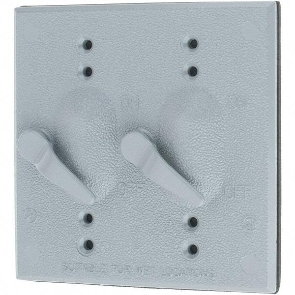 Leviton - Electrical Outlet Box Aluminum\xB6Zinc Device Cover - Apex Tool & Supply