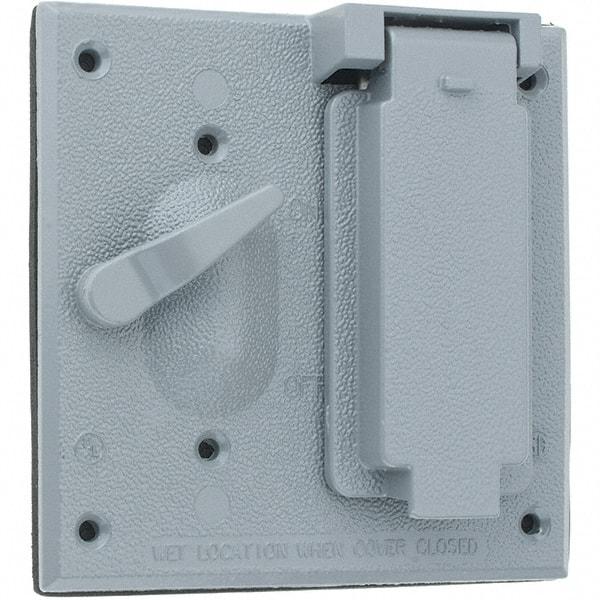 Leviton - Electrical Outlet Box Zinc Device Cover - Apex Tool & Supply