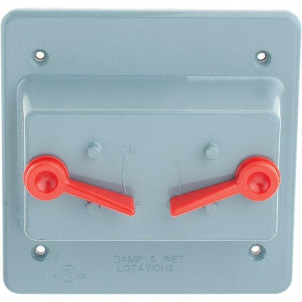 Leviton - Electrical Outlet Box Polycarbonate Device Cover - Apex Tool & Supply
