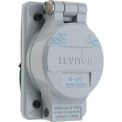 Leviton - Straight Blade Receptacles   Receptacle Type: Single Receptacle    Grade: Industrial - Apex Tool & Supply