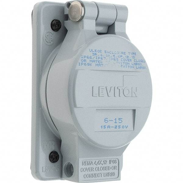 Leviton - Straight Blade Receptacles   Receptacle Type: Single Receptacle    Grade: Industrial - Apex Tool & Supply