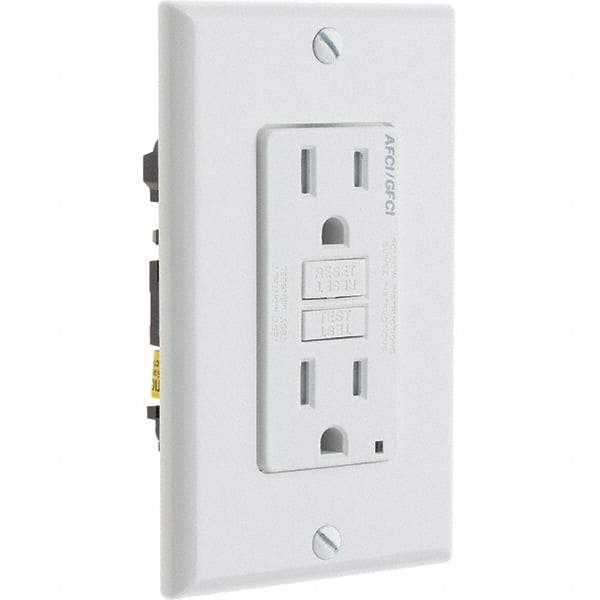 Leviton - GFCI Receptacles Grade: Commercial Color: White - Apex Tool & Supply