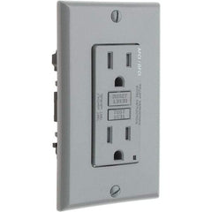 Leviton - GFCI Receptacles Grade: Commercial Color: Gray - Apex Tool & Supply