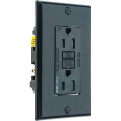 Leviton - GFCI Receptacles Grade: Commercial Color: Black - Apex Tool & Supply