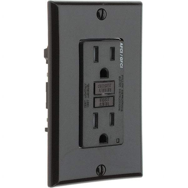 Leviton - GFCI Receptacles Grade: Commercial Color: Brown - Apex Tool & Supply
