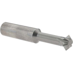 Accupro - 5/8° 5/8" Cut Diam, 0.25" Cut Width, 5/8" Shank, Solid Carbide Double-Angle Cutter - Apex Tool & Supply