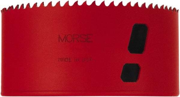 M.K. MORSE - 4-3/8" Diam, 1-15/16" Cutting Depth, Hole Saw - Bi-Metal Saw, Toothed Edge - Apex Tool & Supply