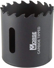 M.K. MORSE - 2-1/4" Diam, 1-15/16" Cutting Depth, Hole Saw - Carbide-Tipped Saw, Toothed Edge - Apex Tool & Supply