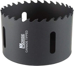 M.K. MORSE - 3" Diam, 1-15/16" Cutting Depth, Hole Saw - Carbide-Tipped Saw, Toothed Edge - Apex Tool & Supply