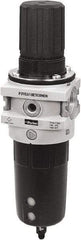 Parker - 3/4" NPT Port Heavy-Duty 1 Piece Filter/Regulator FRL Unit - Polypropylene Bowl, 335 SCFM, 254 Max psi, 13-1/2" High, Automatic Drain - Apex Tool & Supply