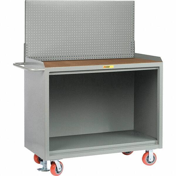 Little Giant - 3,600 Lb Capacity Mobile Service Bench - 41" Wide x 24" Deep x 43" High, Steel, Gray - Apex Tool & Supply