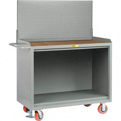 Little Giant - 3,600 Lb Capacity Mobile Service Bench - 53" Wide x 24" Deep x 43" High, Steel, Gray - Apex Tool & Supply