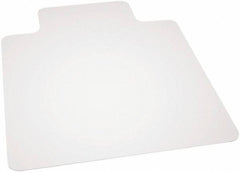 Ability One - 60" Long x 46" Wide, Chair Mat - Rectangular, Beveled Edge Style - Apex Tool & Supply