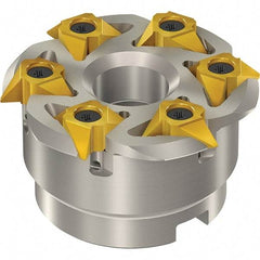 Vargus - 3.46" Cut Diam, 11.811" Max Depth of Cut, 1-1/4" Arbor Hole Diam, 1-1/4" Shank Diam, Internal/External Indexable Thread Mill - Insert Style 5VI, 5/8" Insert Size, 6 Inserts, Toolholder Style TM SC-D, 1.92" OAL - Apex Tool & Supply