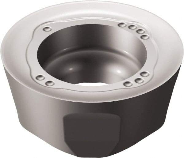 Sandvik Coromant - 6001045 ML Grade 1130 Carbide Milling Insert - AlTiCrN Finish, 4.5mm Thick, 10mm Inscribed Circle, 5mm Corner Radius - Apex Tool & Supply